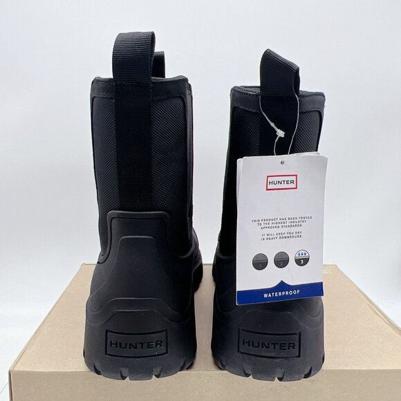 Hunter Lorde Waterproof Chelsea Boot Black Mens US 11 - Picture 7 of 12